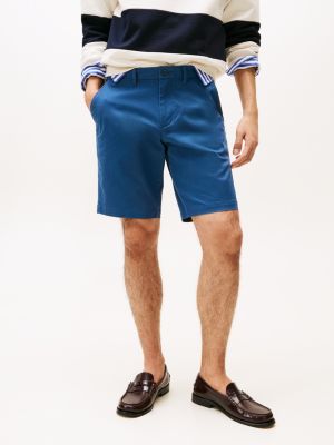 short chino décontracté harlem 1985 bleu pour hommes tommy hilfiger