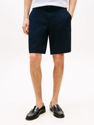 short chino décontracté harlem 1985 bleu pour hommes tommy hilfiger