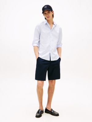 blue 1985 collection relaxed chino shorts for men tommy hilfiger