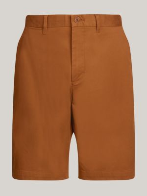 brown 1985 collection straight chino shorts for men tommy hilfiger