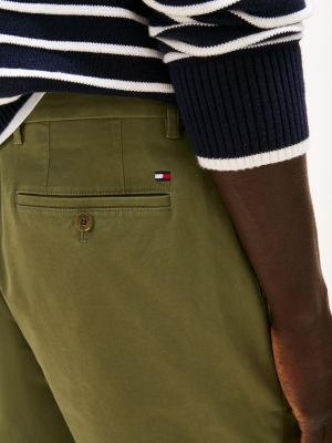 short chino décontracté harlem 1985 kaki pour hommes tommy hilfiger