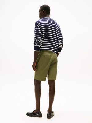 khaki harlem 1985 relaxed fit chino short voor heren - tommy hilfiger