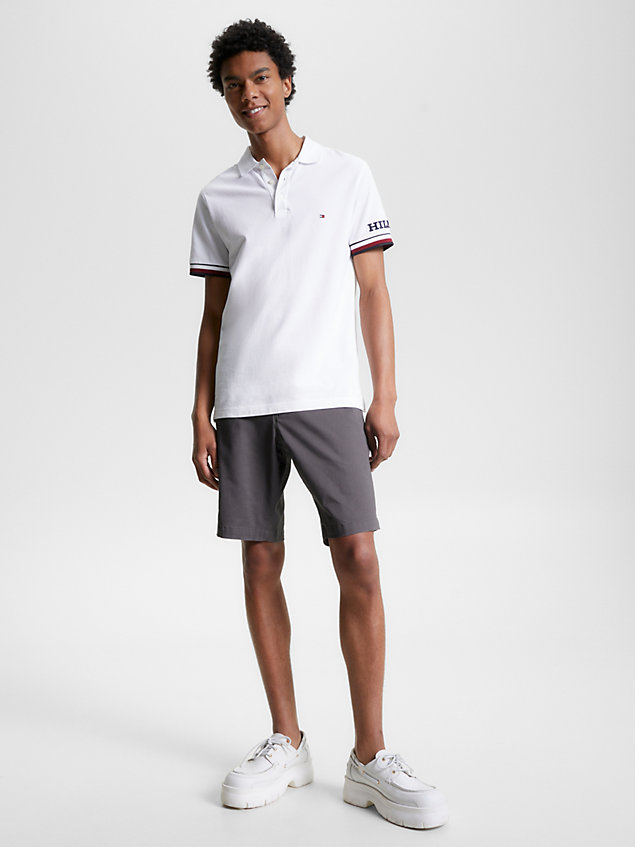 grey 1985 collection harlem relaxed fit shorts for men tommy hilfiger
