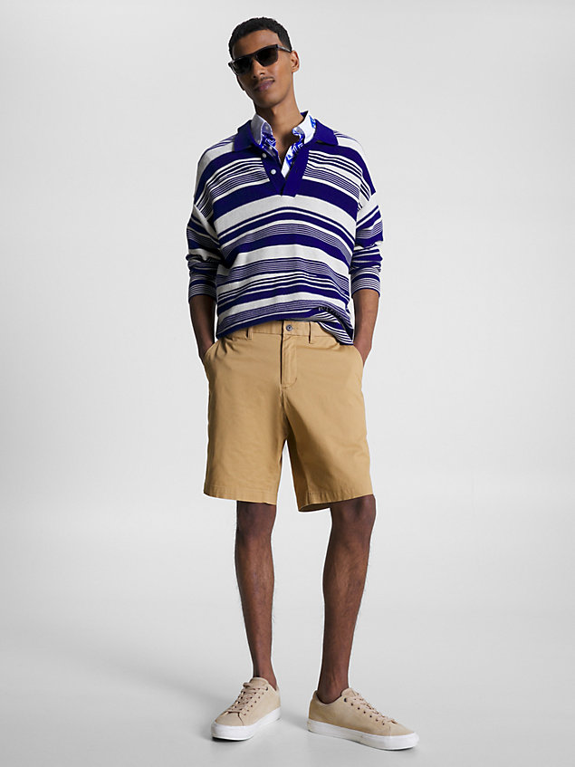 khaki 1985 collection harlem relaxed fit shorts for men tommy hilfiger