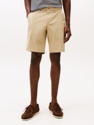 beige harlem 1985 relaxed fit chino short voor heren - tommy hilfiger