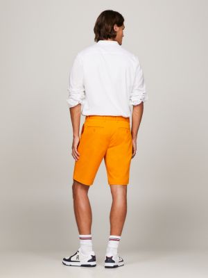 Orange chino shorts on sale mens