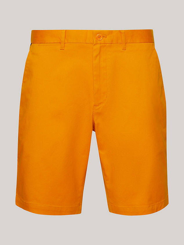 orange 1985 collection harlem relaxed shorts for men tommy hilfiger