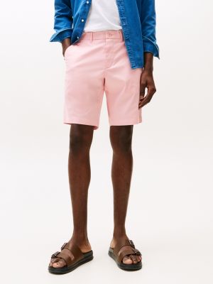 pink 1985 collection relaxed chino shorts for men tommy hilfiger