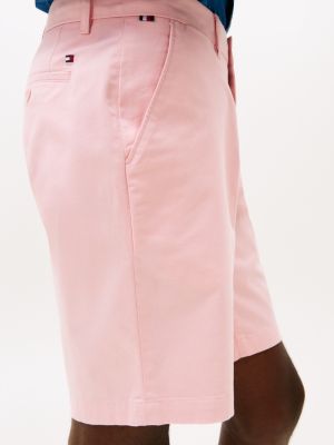 pink harlem 1985 relaxed chino shorts for men tommy hilfiger