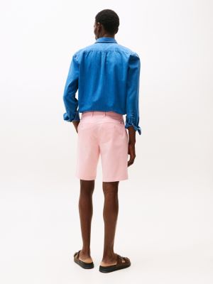 pink harlem 1985 relaxed chino shorts for men tommy hilfiger