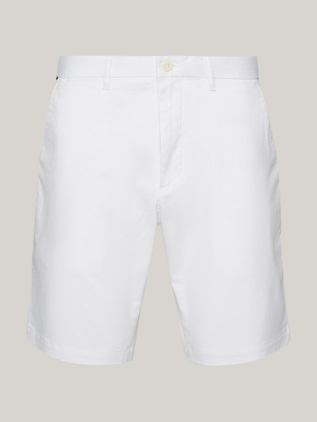 white 1985 collection harlem relaxed shorts for men tommy hilfiger