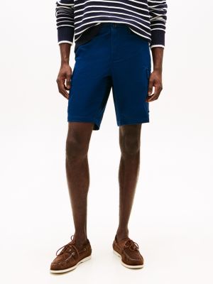 short cargo décontracté 1985 collection bleu pour hommes tommy hilfiger