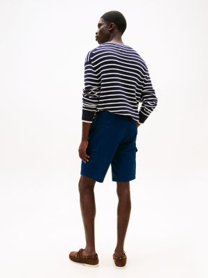 blauw harlem 1985 relaxed fit cargoshort voor heren - tommy hilfiger