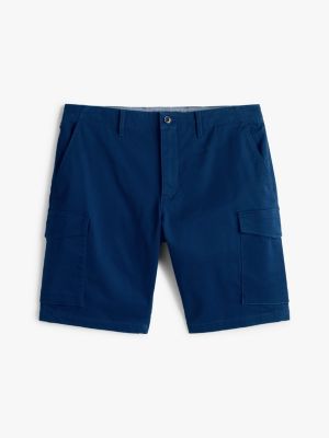 blauw harlem 1985 relaxed fit cargoshort voor heren - tommy hilfiger