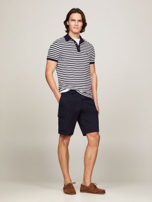 blue 1985 collection harlem relaxed cargo shorts for men tommy hilfiger