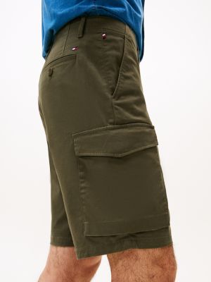 khaki harlem 1985 relaxed fit cargoshort voor heren - tommy hilfiger