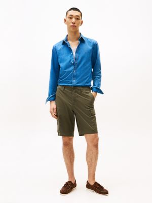 khaki 1985 collection relaxed cargo shorts for men tommy hilfiger