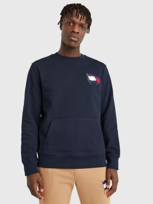 Motion Flag Crew Neck Sweatshirt | BLUE | Tommy Hilfiger