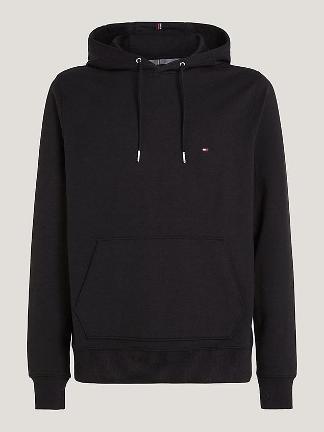 black 1985 collection drawstring hoody for men tommy hilfiger