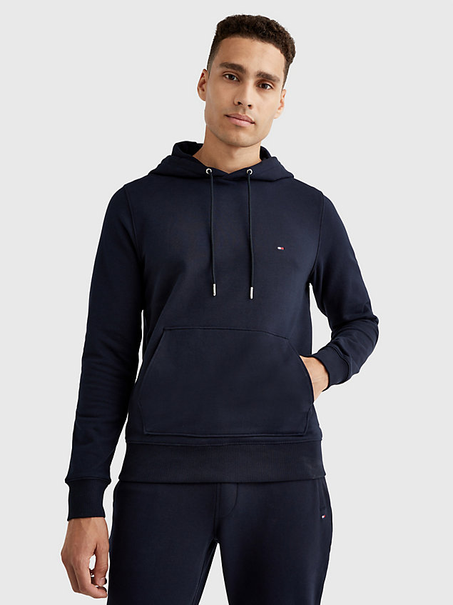 blue 1985 collection drawstring hoody for men tommy hilfiger