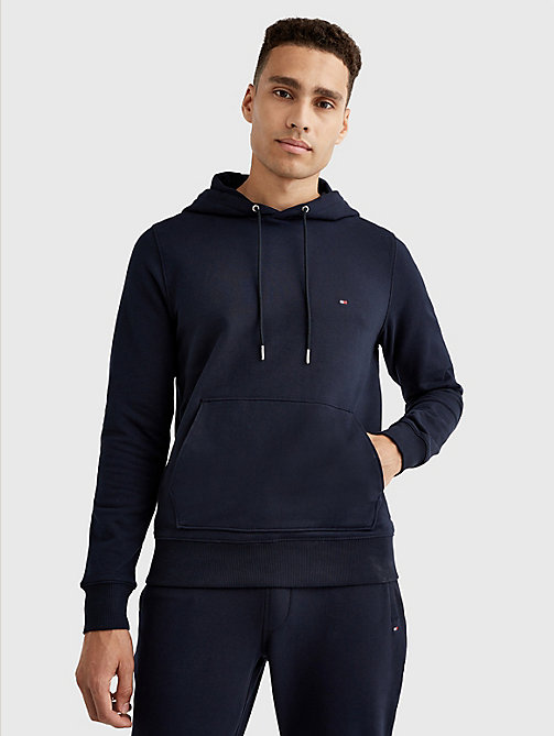 blue 1985 collection terry hoody for men tommy hilfiger