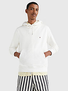 white 1985 collection flag hoody for men tommy hilfiger