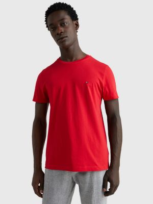 red tommy hilfiger shirt