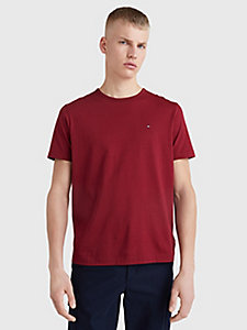 red 1985 collection supima cotton t-shirt for men tommy hilfiger