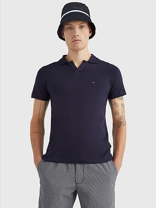 Tommy Hilfiger Men's Slim Fit TH Flex Cotton Logo Polo Shirt
