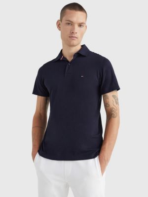 Essential Jersey Slim Fit Polo | BLUE | Tommy Hilfiger