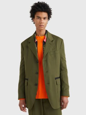 Однобортный блейзер с гербом | ЗЕЛЕНЫЙ | Tommy Hilfiger
