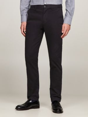 Black Hampton Tommy Wide-Leg Dress Trouser
