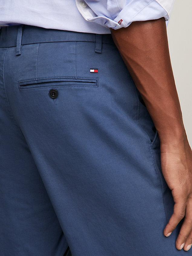 pantaloni denton essential regular fit blue da uomo tommy hilfiger