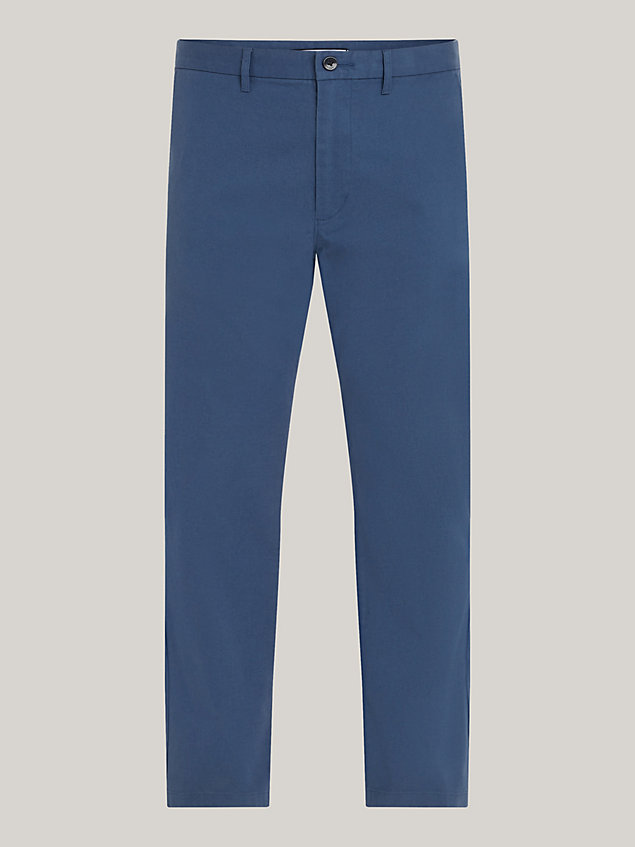 pantaloni denton essential regular fit blue da uomo tommy hilfiger