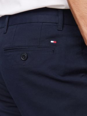 Denton Essential Straight Twill Chinos | Blue | Tommy Hilfiger