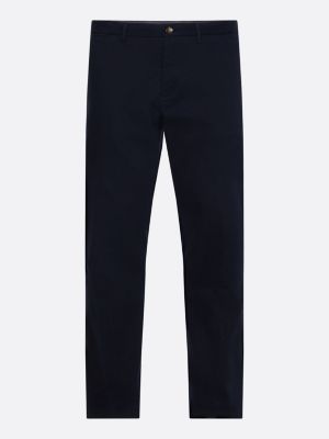 Denton Essential Straight Twill Chinos | Blue | Tommy Hilfiger