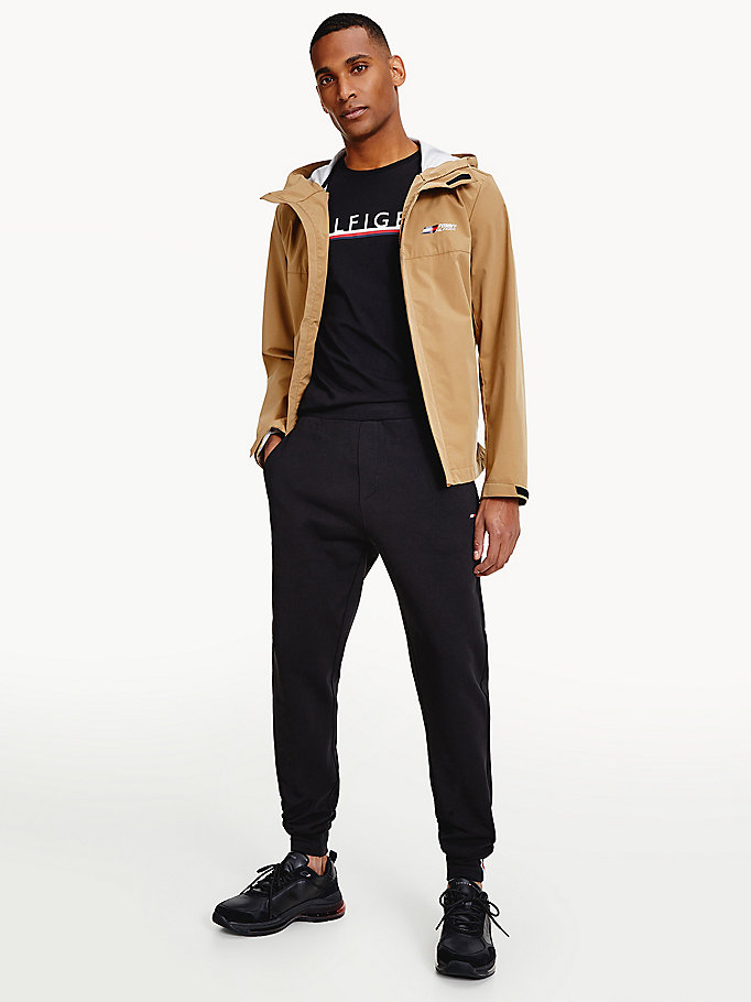 black sport terry joggers for men tommy hilfiger