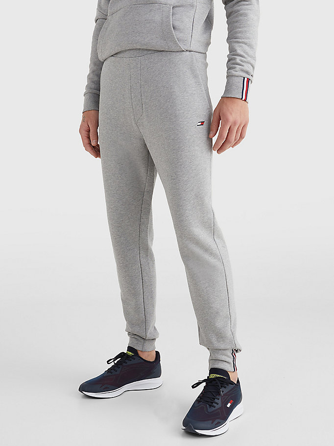 grey sport terry joggers for men tommy hilfiger