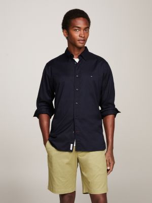 Chemise noir tommy online hilfiger homme