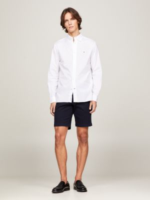 white th flex cotton poplin shirt for men tommy hilfiger