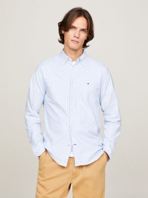 TH Monogram Premium Hilfiger Blue | | Shirt Regular Oxford Fit Tommy