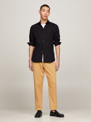 black th flex hemd aus popeline für herren - tommy hilfiger