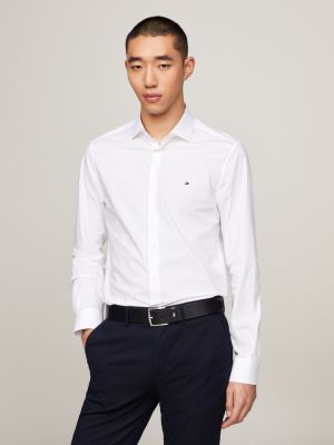 Tommy hilfiger mens hot sale white dress shirts