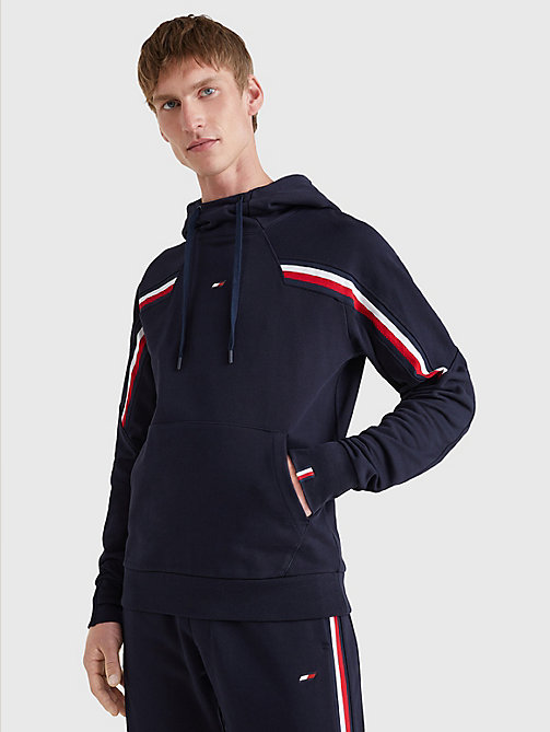 blue sport th cool hoody for men tommy hilfiger