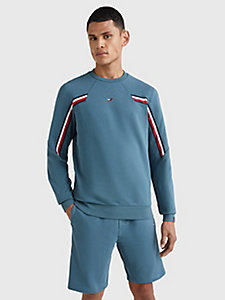 blauw sport th cool sweatshirt voor heren - tommy hilfiger