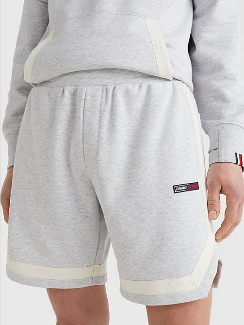 grey sport th comfort relaxed fit shorts for men tommy hilfiger