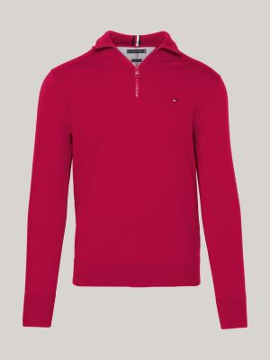 Tommy Hilfiger HERITAGE V NECK - Jumper - apple red/red - Zalando