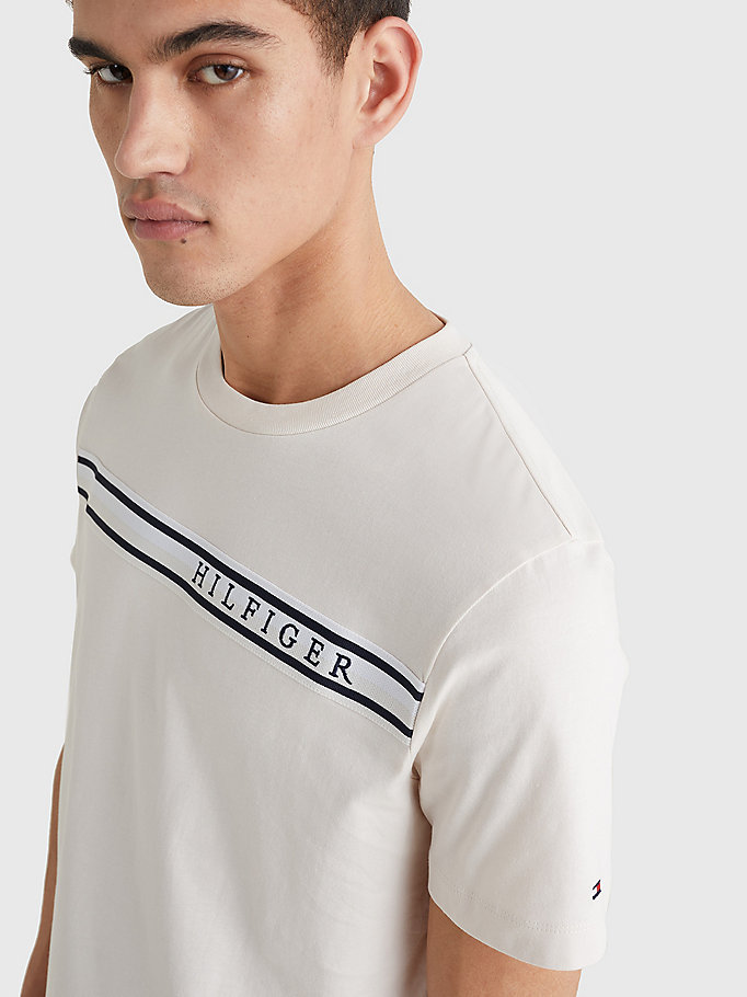 Herren Bekleidung Nachtwäsche Tommy Hilfiger T-Shirt aus Bio-Baumwolle in Weiß für Herren 