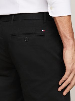 zwart 1985 denton chino met rechte broekspijpen voor heren - tommy hilfiger