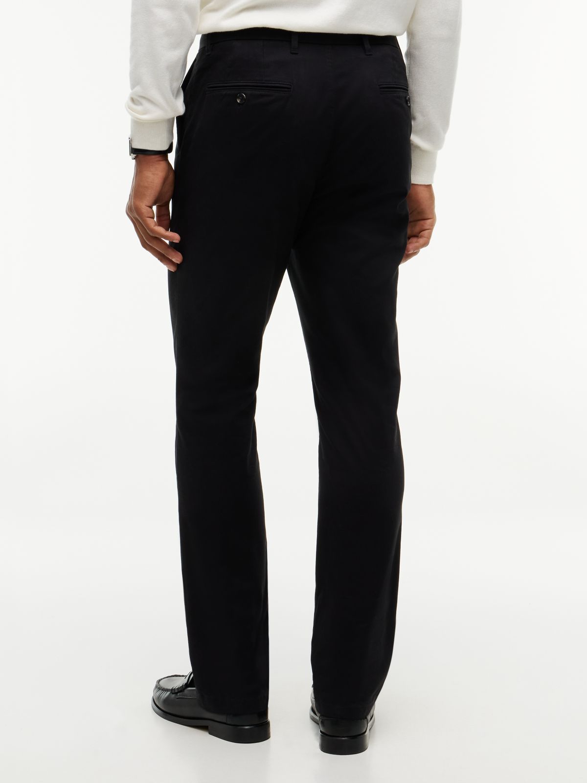1985 Denton Slim Straight Leg Chinos — Black